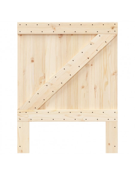 Testiera 80x104 cm in Legno Massello di Pino