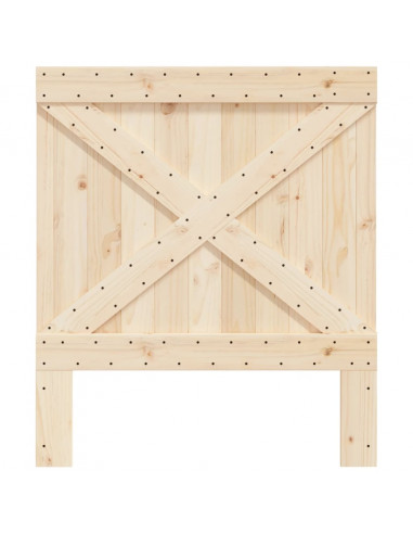 Testiera 90x104 cm in Legno Massello di Pino