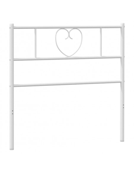 Testiera in Metallo Bianco 107 cm