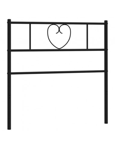 Testiera in Metallo Nero 75 cm