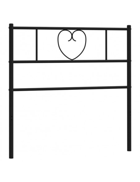 Testiera in Metallo Nero 75 cm