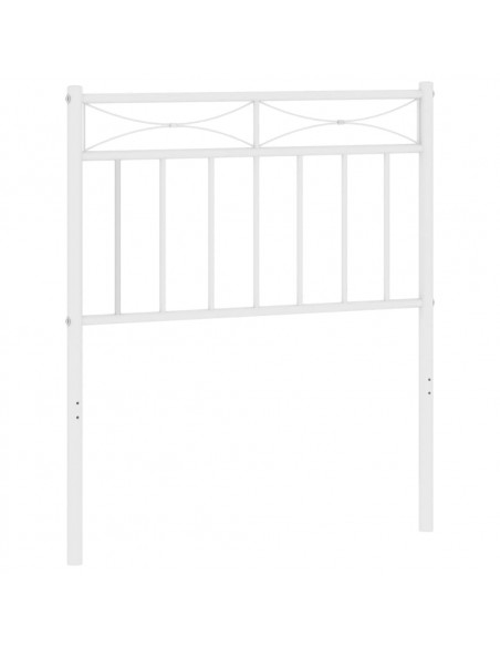Testiera in Metallo Bianco 75 cm