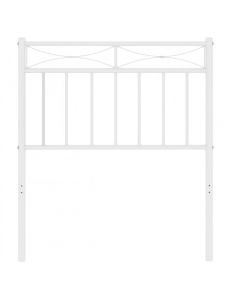 Testiera in Metallo Bianco 75 cm