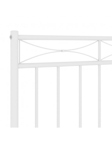 Testiera in Metallo Bianco 75 cm