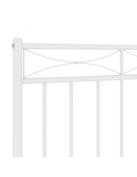 Testiera in Metallo Bianco 75 cm