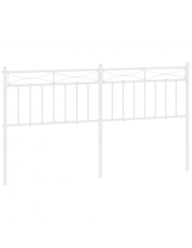 Testiera in Metallo Bianco 160 cm
