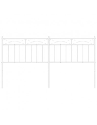 Testiera in Metallo Bianco 160 cm