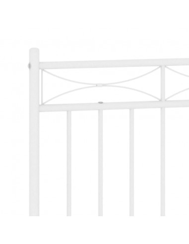 Testiera in Metallo Bianco 160 cm