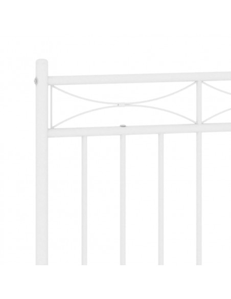Testiera in Metallo Bianco 160 cm