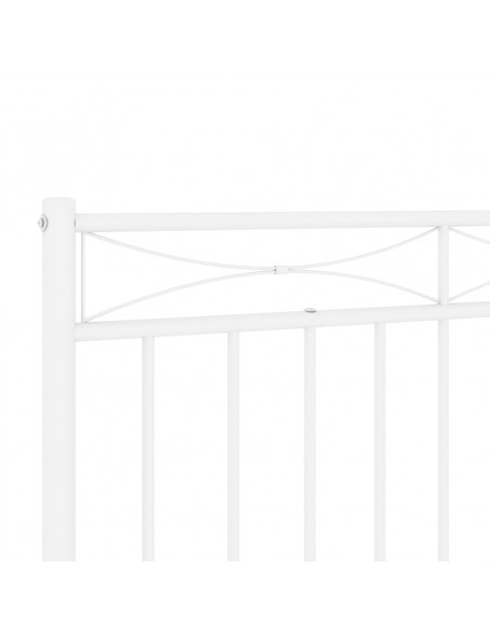 Testiera di Ricambio in Metallo Bianco 180 cm