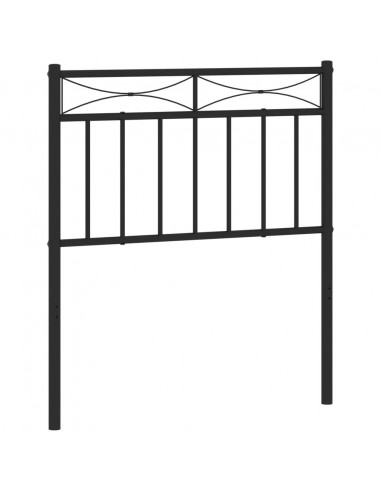Testiera in Metallo Nero 75 cm