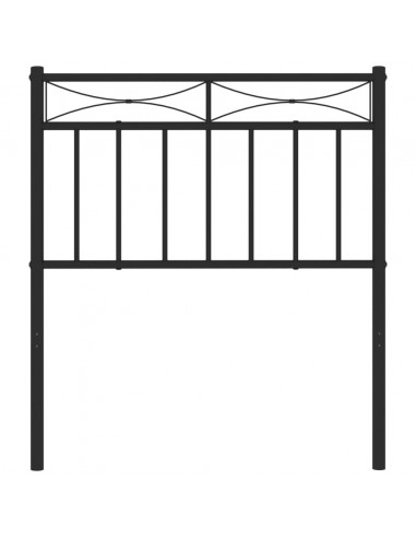 Testiera in Metallo Nero 75 cm