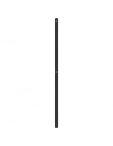 Testiera in Metallo Nero 75 cm