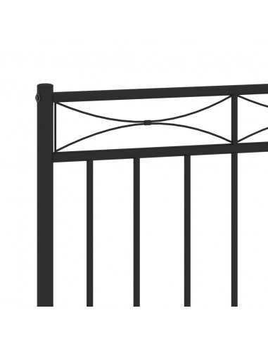 Testiera in Metallo Nero 75 cm