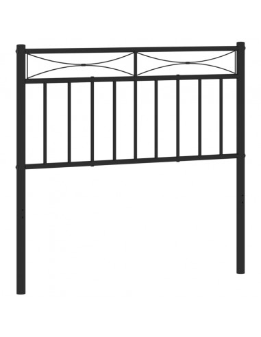 Testiera in Metallo Nero 90 cm