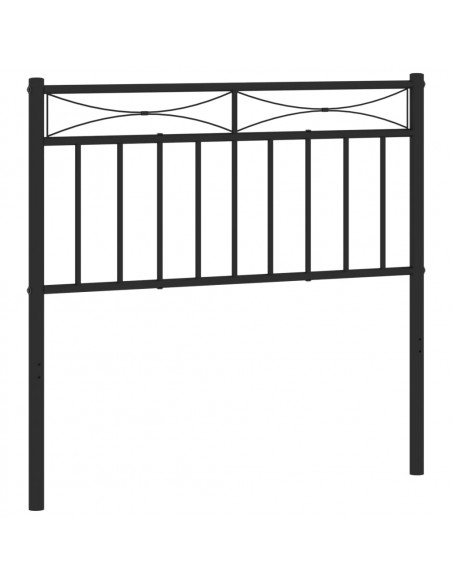 Testiera in Metallo Nero 90 cm