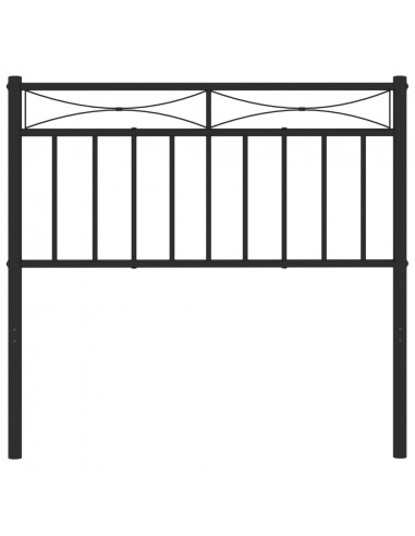 Testiera in Metallo Nero 90 cm