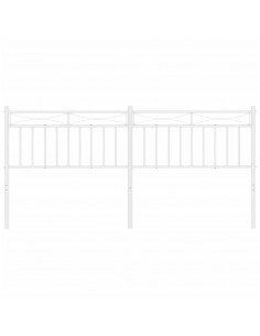 Testiera di Ricambio in Metallo Bianco 200 cm 2