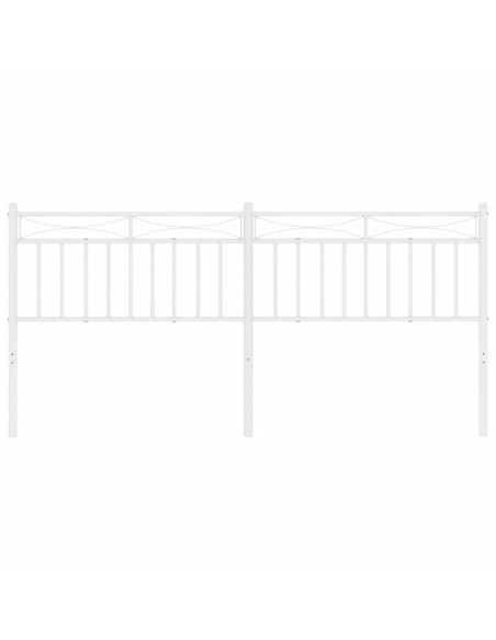 Testiera di Ricambio in Metallo Bianco 200 cm