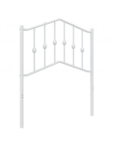 Testiera di Ricambio in Metallo Bianco 75 cm