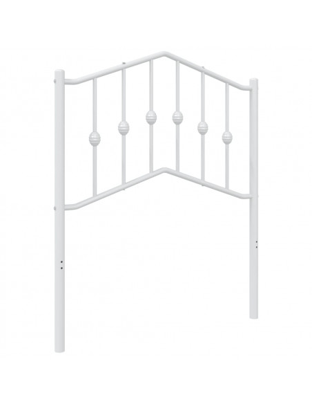 Testiera di Ricambio in Metallo Bianco 75 cm