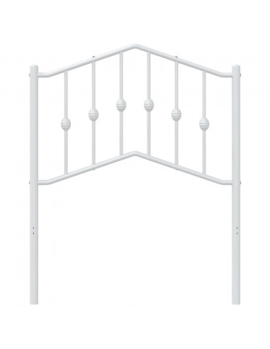 Testiera di Ricambio in Metallo Bianco 75 cm