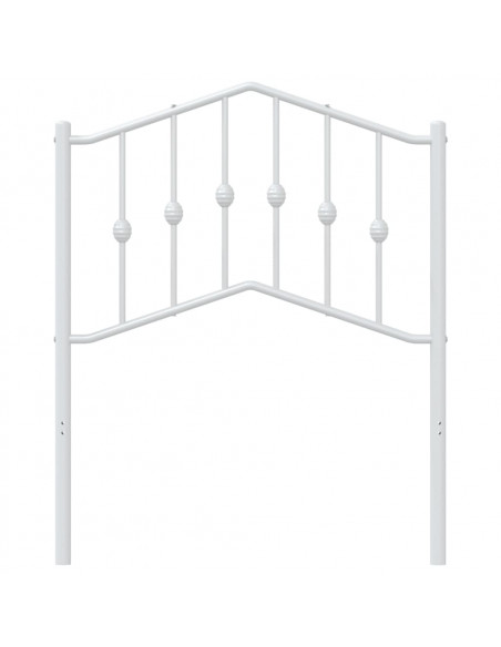 Testiera in Metallo Bianco 75 cm