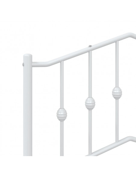 Testiera in Metallo Bianco 75 cm