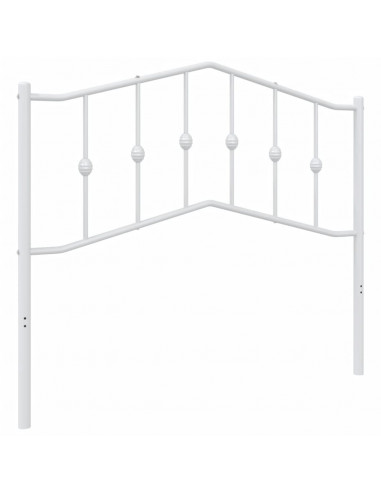 Testiera in Metallo Bianco 107 cm