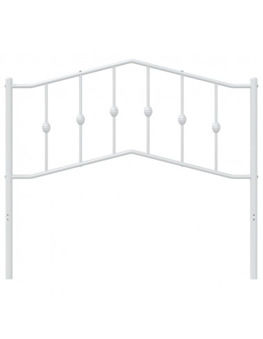 Testiera in Metallo Bianco 107 cm