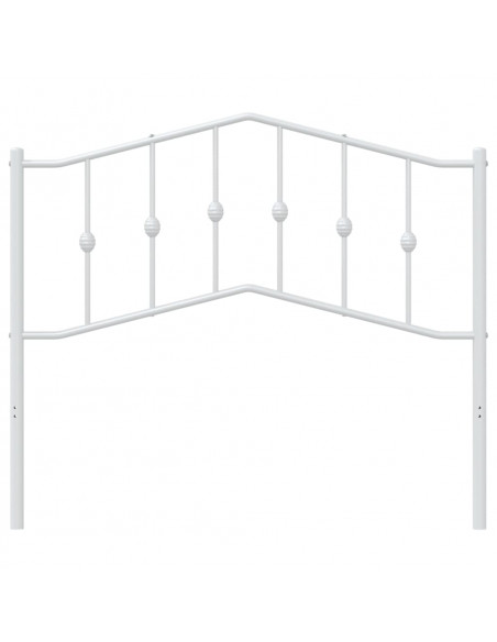 Testiera in Metallo Bianco 107 cm