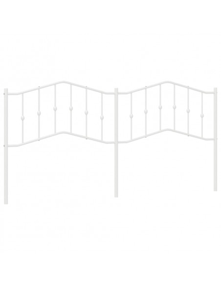 Testiera in Metallo Bianco 193 cm