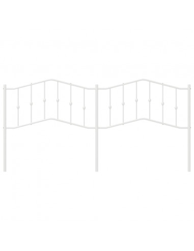 Testiera in Metallo Bianco 193 cm