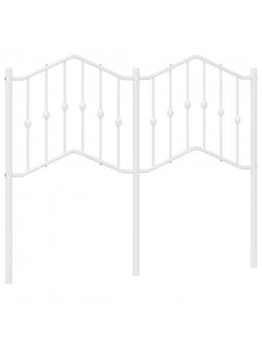 Testiera in Metallo Bianco 120 cm