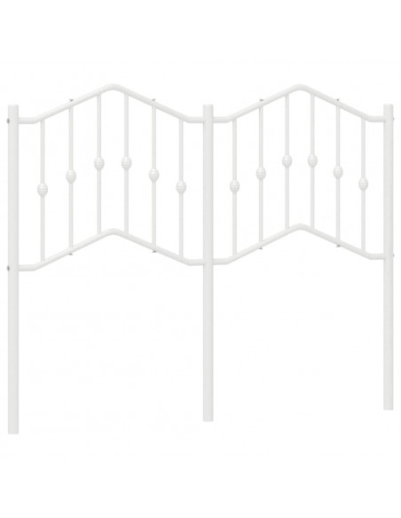 Testiera in Metallo Bianco 120 cm