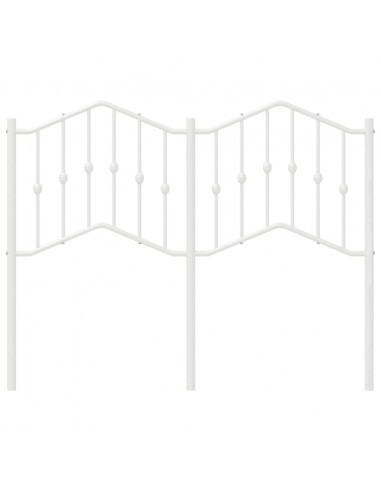 Testiera in Metallo Bianco 120 cm