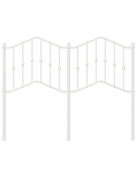 Testiera in Metallo Bianco 120 cm