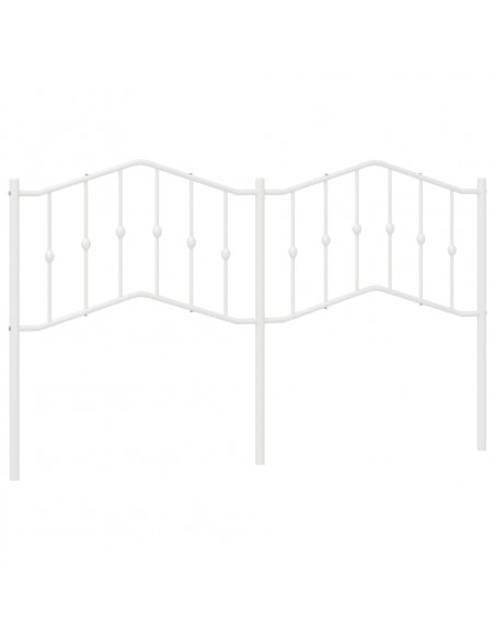 Testiera in Metallo Bianco 160 cm