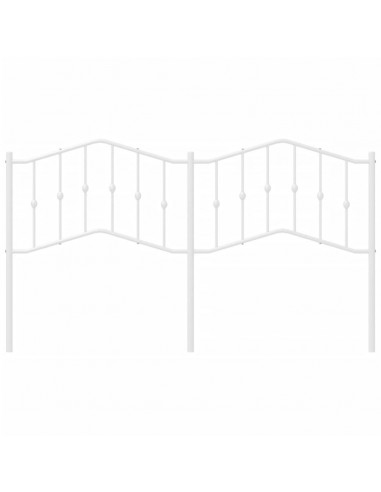 Testiera in Metallo Bianco 160 cm