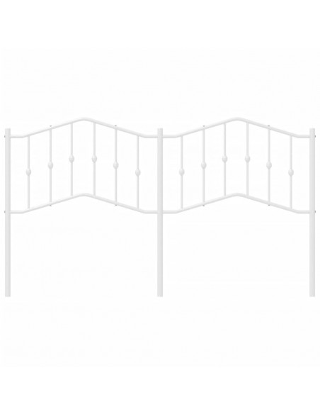 Testiera in Metallo Bianco 160 cm