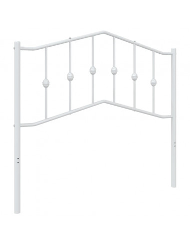 Testiera in Metallo Bianco 100 cm