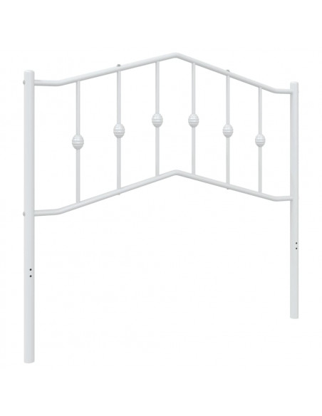 Testiera in Metallo Bianco 100 cm