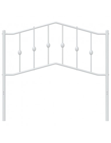 Testiera in Metallo Bianco 100 cm