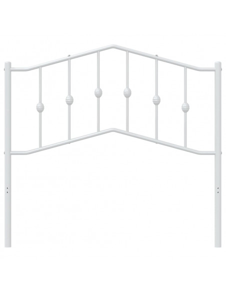 Testiera in Metallo Bianco 100 cm