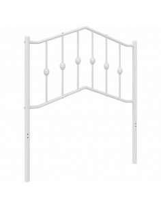 Testiera di Ricambio in Metallo Bianco 80 cm 2