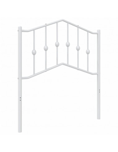 Testiera di Ricambio in Metallo Bianco 80 cm