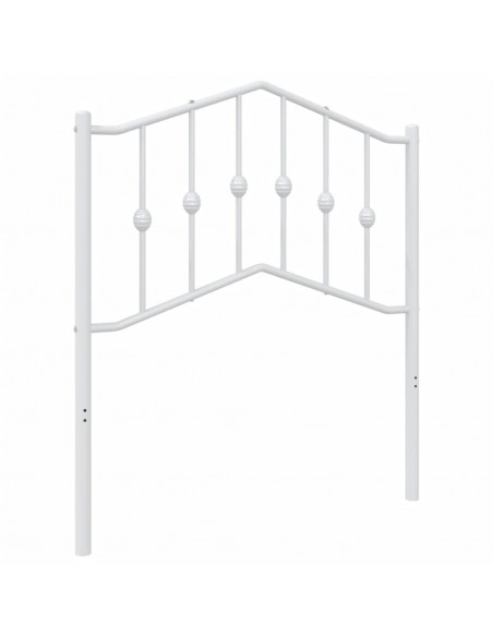 Testiera in Metallo Bianco 80 cm
