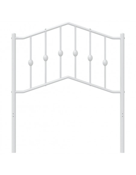 Testiera in Metallo Bianco 80 cm