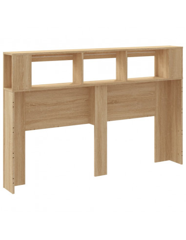 Testiera LED Rovere Sonoma 160x18,5x103,5 cm Legno Multistrato