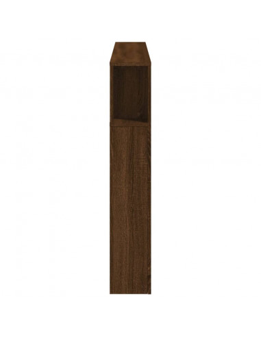 Testiera LED Rovere Marrone 160x18,5x103,5 cm Legno Multistrato